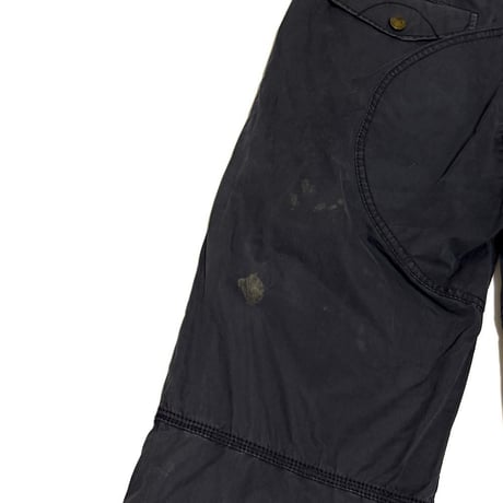【USED】00's ARMANI JEANS Black Military Flight Pants
