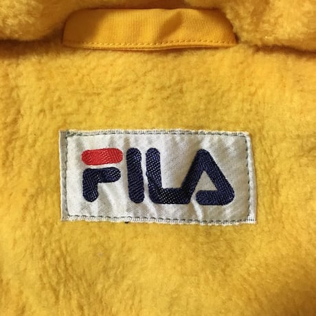 【USED】90'S FILA SKI JACKET YELLOW