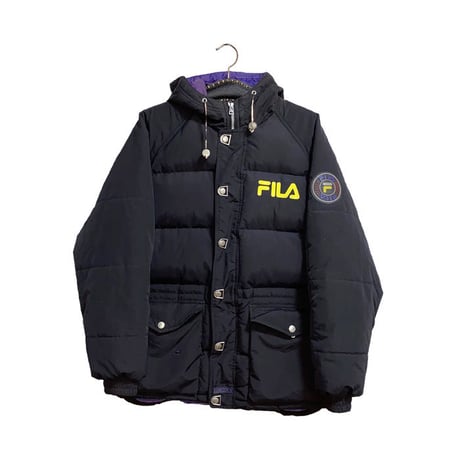 【USED】90'S  FILA HOODED DOWN JACKET
