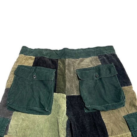 【USED】90'S GYPSY ROSE CORDUROY PATCHWORK CARGO PANTS