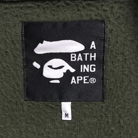 【USED】00'S A BATHING APE FLEECE BOMBER BLOUSON