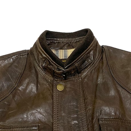 【USED】90'S-00'S BELSTAFF LEATHER MOTORCYCLE JACKET