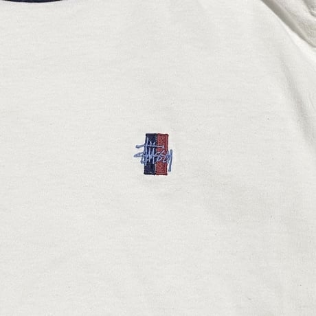 【USED】90'S STUSSY SCHOOL TYPE L/S T-SHIRT
