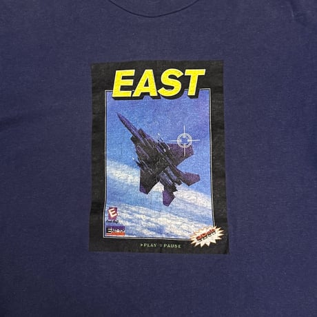 【USED】90's EASTBOY MEN Retro Game Aviation Graphic T-shirt