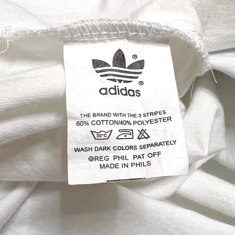 【USED】80's-90's adidas 'LA MARQUE AUX 3 BANDES' T-SHIRT