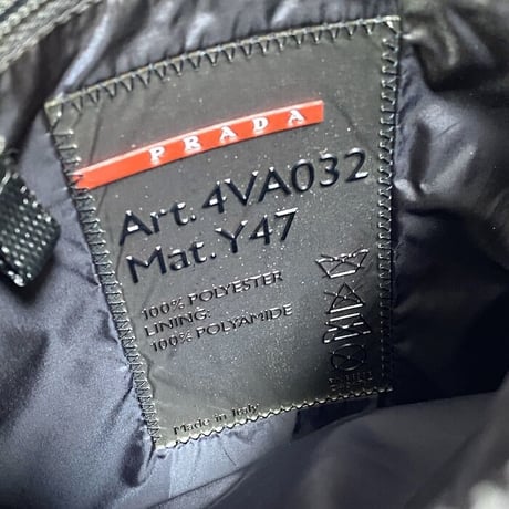 【USED】00'S PRADA LINEA ROSSA NYLON BODY BAG