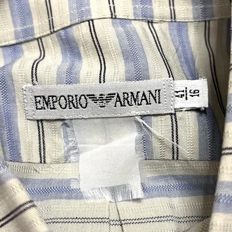 【USED】90's-00's EMPORIO ARMANI BORDER SHIRT