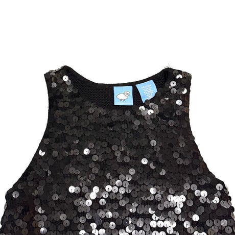 【USED】00's by next era Silk-Angora Sequin Knit Tank