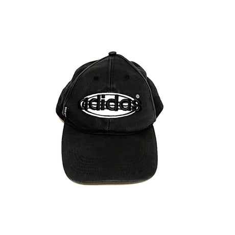 【USED】90's adidas OVAL LOGO EMBROIDERY CAP