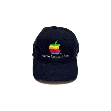 【USED】80's Apple Canada Inc. RAINBOW LOGO EMBROIDERED CAP