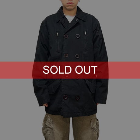 【USED】00'S STUSSY MILITARY DOUBLE JACKET