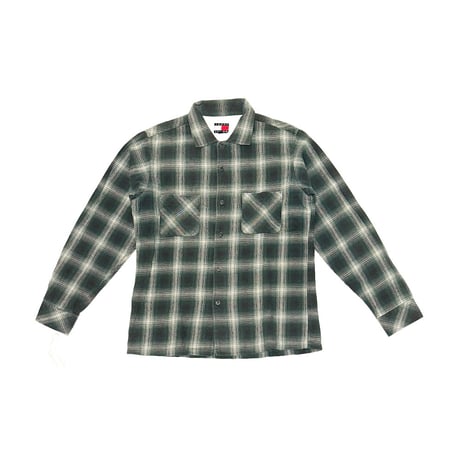 【USED】90's-00's TOMMY JEANS OMBRE CHECK SHIRT