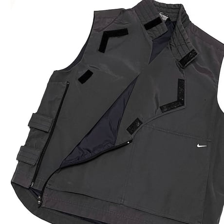 【USED】00's EURO NIKE TECHNICAL COTTON NYLON VEST