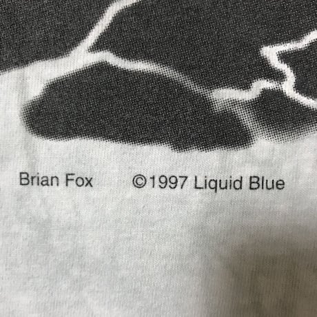 【USED】90'S LIQUID BLUE T-SHIRT KERBEROS