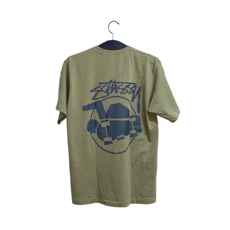 【USED】90'S STUSSY(?) SKATE MAN T-SHIRT