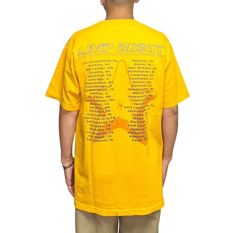 【USED】00's LIMP BIZKIT Chocolate Starfish & The Hot Dog Flavored Water TOUR T-SHIRT
