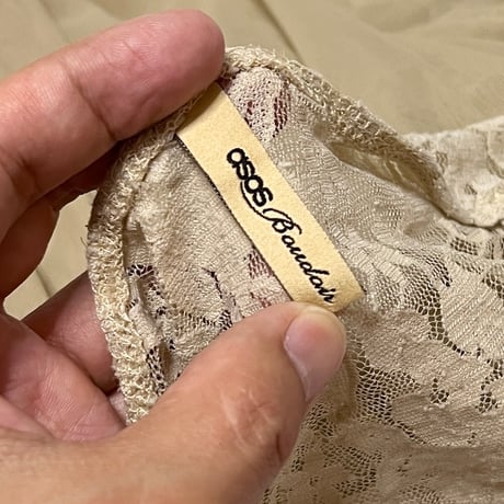 【USED】2010's ASOS Boudoir LINGERIE MINI DRESS