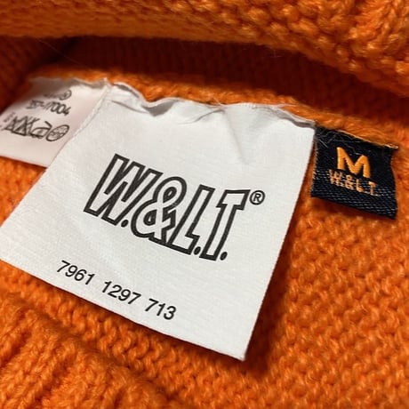 【DEAD STOCK】90'S W&LT JEANS HI-NECK SWEATER