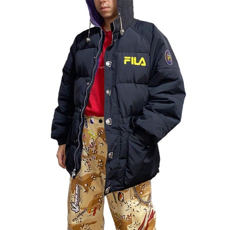【USED】90'S  FILA HOODED DOWN JACKET
