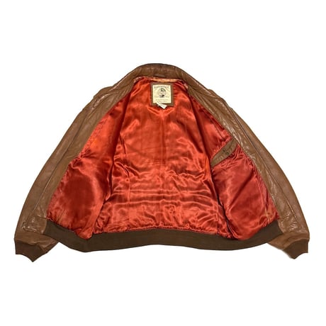 【USED】80's Banana Republic Adventure Outfitters Leather Flight Jacket Brown