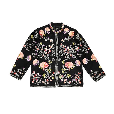 【USED】90's boston proper EMBROIDERY JACKET MADE IN INDIA