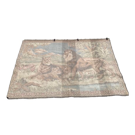 【USED】70'S MOROCCAN LION WALL TAPESTRY