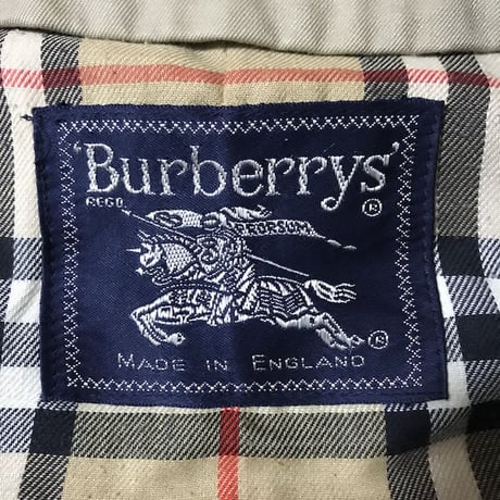 【USED】90'S BURBERRYS STAND FALL COLLAR COAT MADE IN ENGLAND