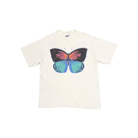 【USED】90's SAN DIEGO WILD ANIMAL PARK Butterfly Graphic T-Shirt