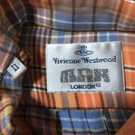 【USED】90'S VIVIENNE WESTWOOD MAN CHECK SHIRT