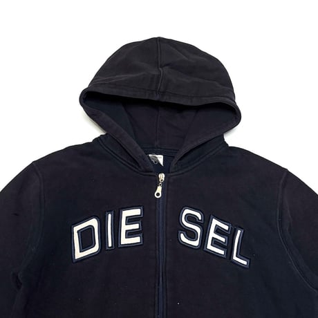 【USED】00's BOOTLEG DIESEL? ZIP SWEAT PARKA