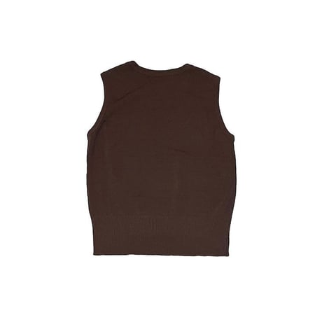 【USED】80'S Joseph A. KNIT VEST BROWN