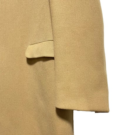 【USED】00's PRADA MINIMAL DESIGN WOOL COAT CAMEL