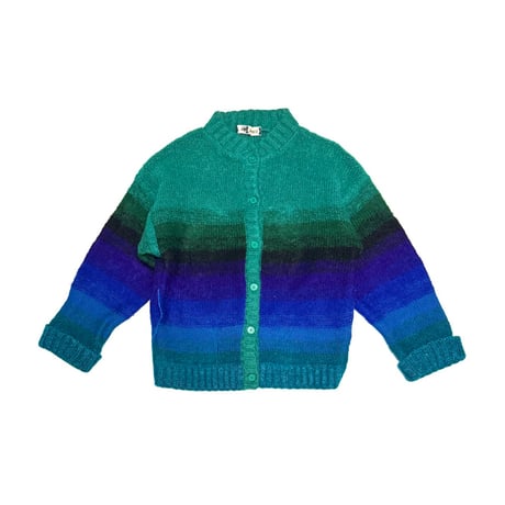 【USED】80's KANSAI Gradient Stripe Knit Cardigan