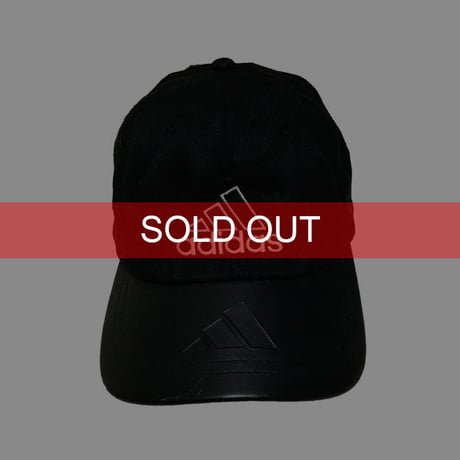 【USED】00'S ADIDAS EMBOSSING 3STRIPES LOGO CAP