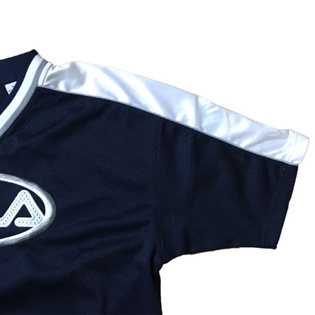 【USED】90'S FILA FOOTBALL T-SHIRT NAVY