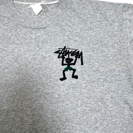 【USED】90'S BOOTLEG STUSSY SHADOW MAN T-SHIRT
