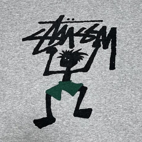 【USED】90'S BOOTLEG STUSSY SHADOW MAN T-SHIRT