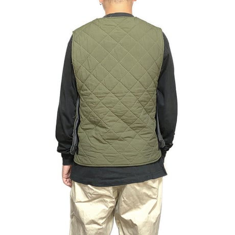 【USED】90'S ANARCHIC ADJUSTMENT QUILTING VEST