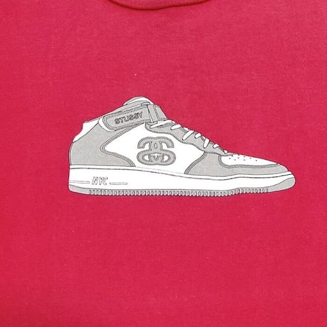 【USED】90'S STUSSY AIR FORCE 1 PRINT T-SHIRT