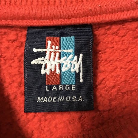 【USED】90'S  STUSSY SWEATSHIRT "KNOWLEDGE IS KING"