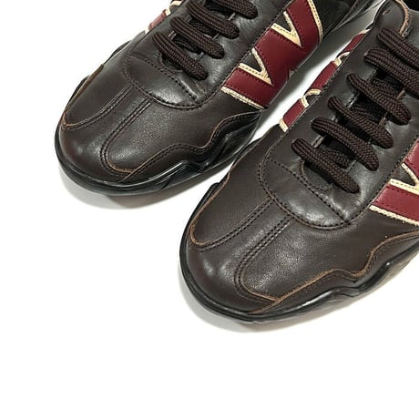 【DEAD STOCK】90'S W.&L.T. DRIVING SNEAKERS BROWN