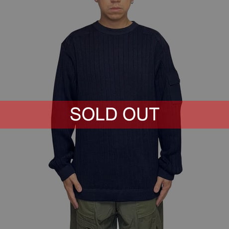 【USED】00's Eddie Bauer Legend Field Sweater NAVY