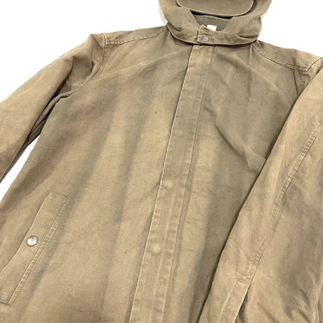 【USED】HUSSEIN CHALAYAN 2004-2005 AW  VINTAGE COTTON COAT with PILOT CAP