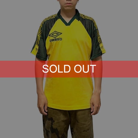 【USED】90'S OLD UMBRO BRAZILIAN COLOR FOOTBALL TRAINING SHIRT