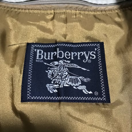 【USED】90'S BURBERRYS STAND FALL COLLAR COAT WITH LINER