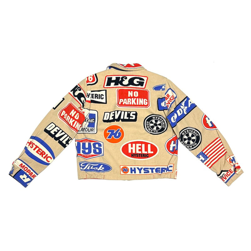 USED】90's HYSTERIC GLAMOUR Signboard Print Zip
