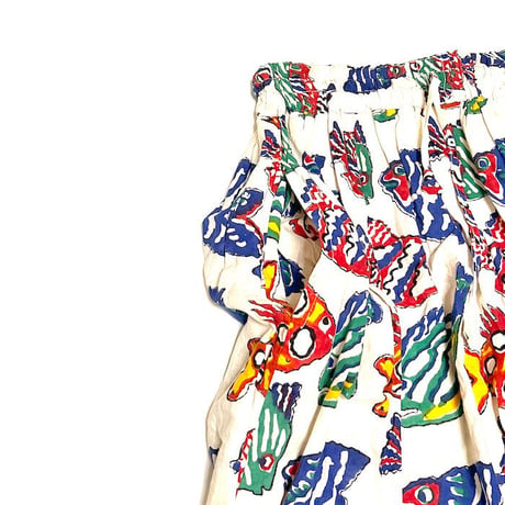 【USED】90'S Taraliya FISH PATTREN LONG SKIRT