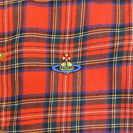 【USED】VIVIENNE WESTWOOD 1993AW "ANGLOMANIA" TARTAN CHECK SHIRT