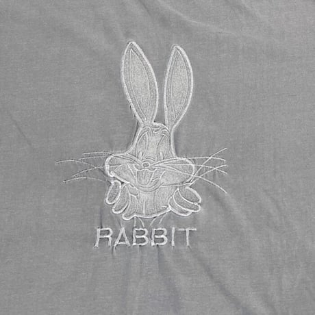 【USED】90'S RABBIT EMBROIDERY T-SHIRT