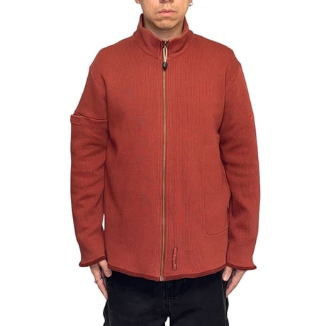 【USED】00's NIKE INT'L Rib Knit Full-Zip Jacket